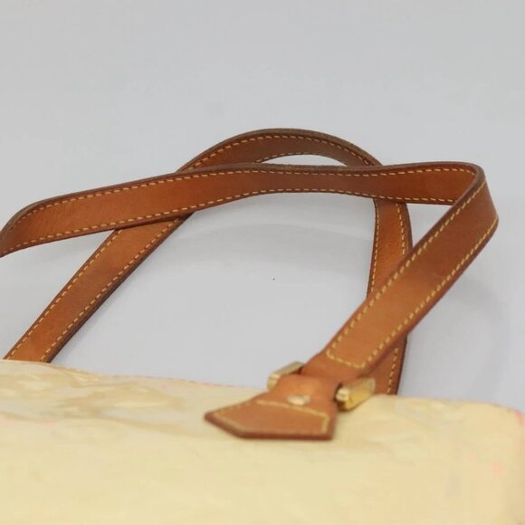 LOUIS VUITTON Monogram Vernis Houston Hand Bag Perle M91342 LV Auth 130722 - Picture 9 of 16